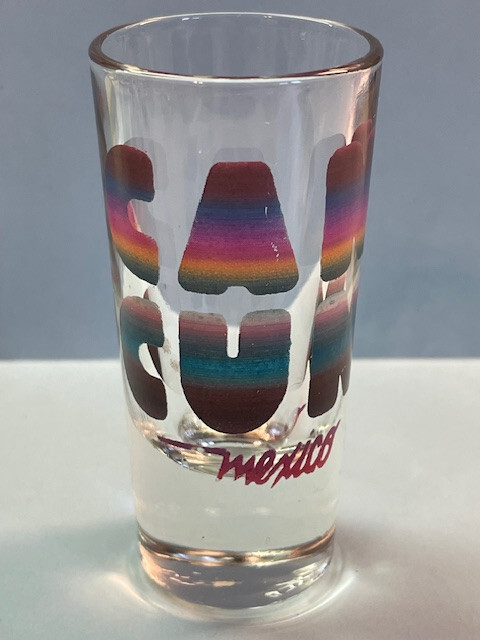 Vintage Cancun Mexico Shot Glass