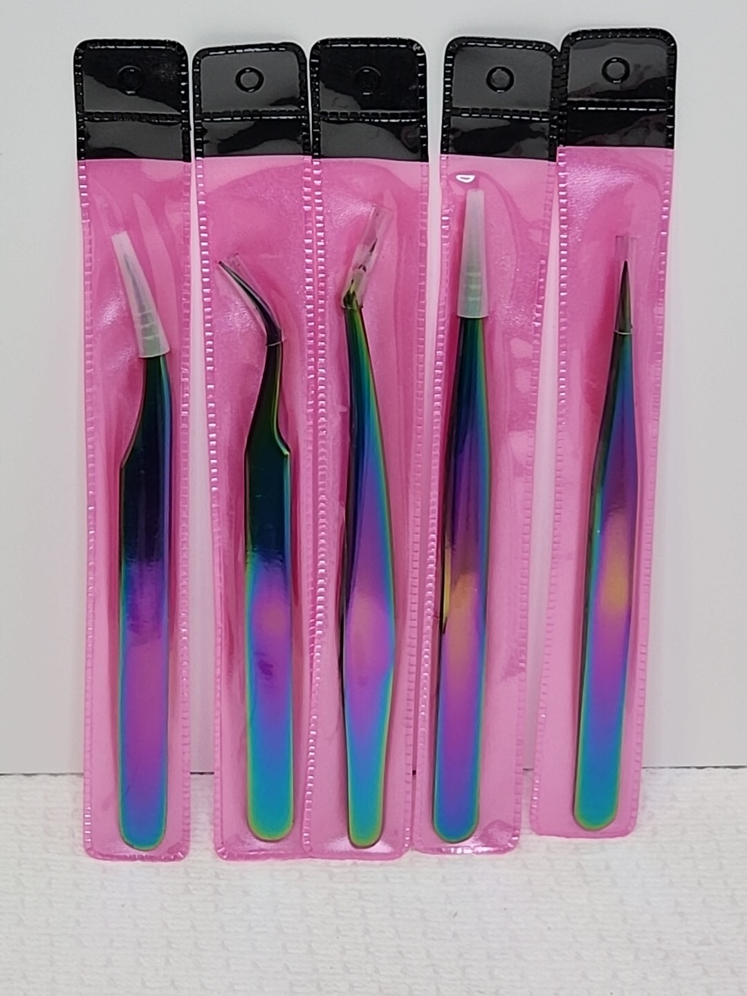 Eyelash Extension Tweezer Set Of 5 By Allstarry New