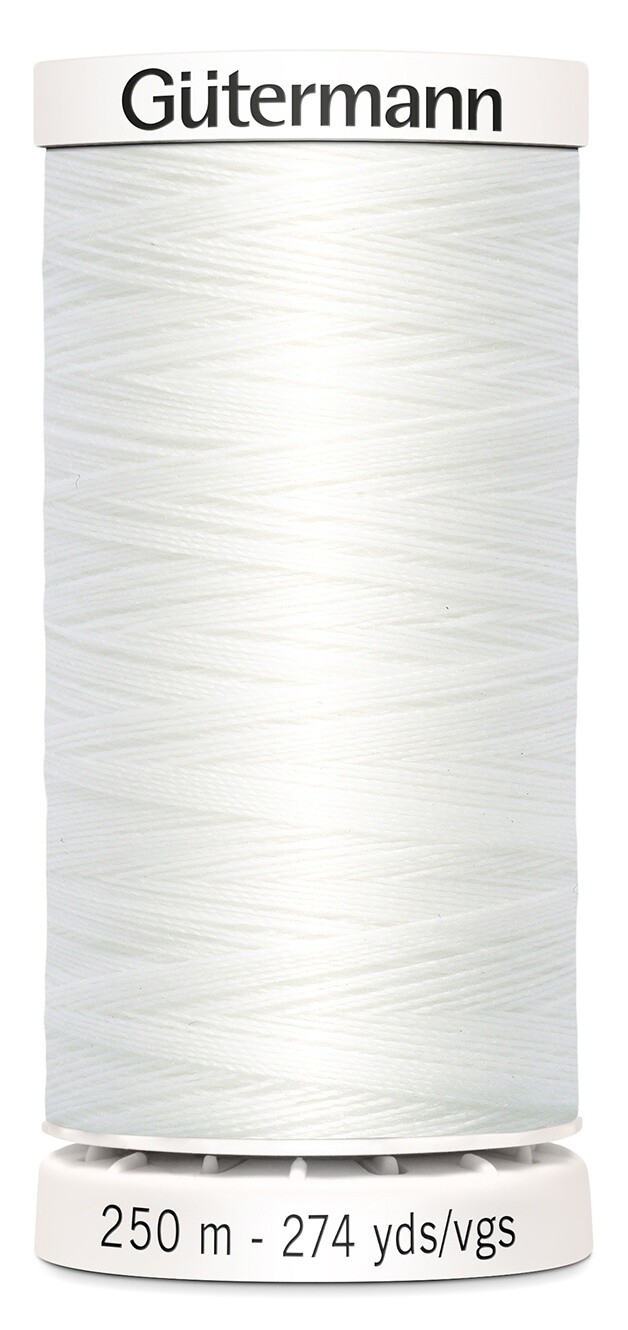 Gutermann 250P-20 Sew-All Thread 274yd-Nu White