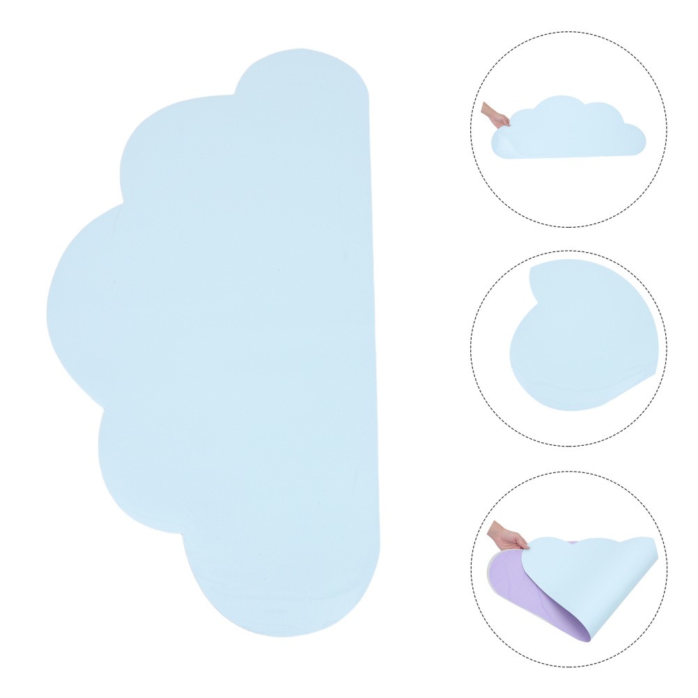 Sky Blue Sticky Whiteboard Sheet Cloud Shaped Self Adhesive Message Board