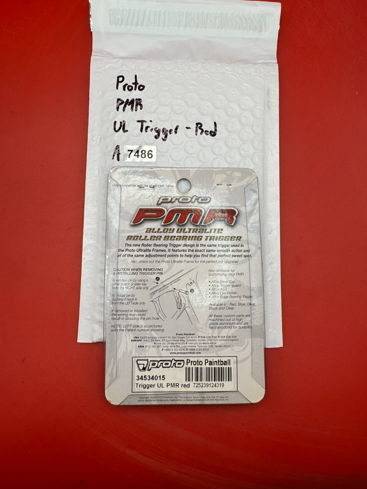 Proto PMR UL Trigger - Red