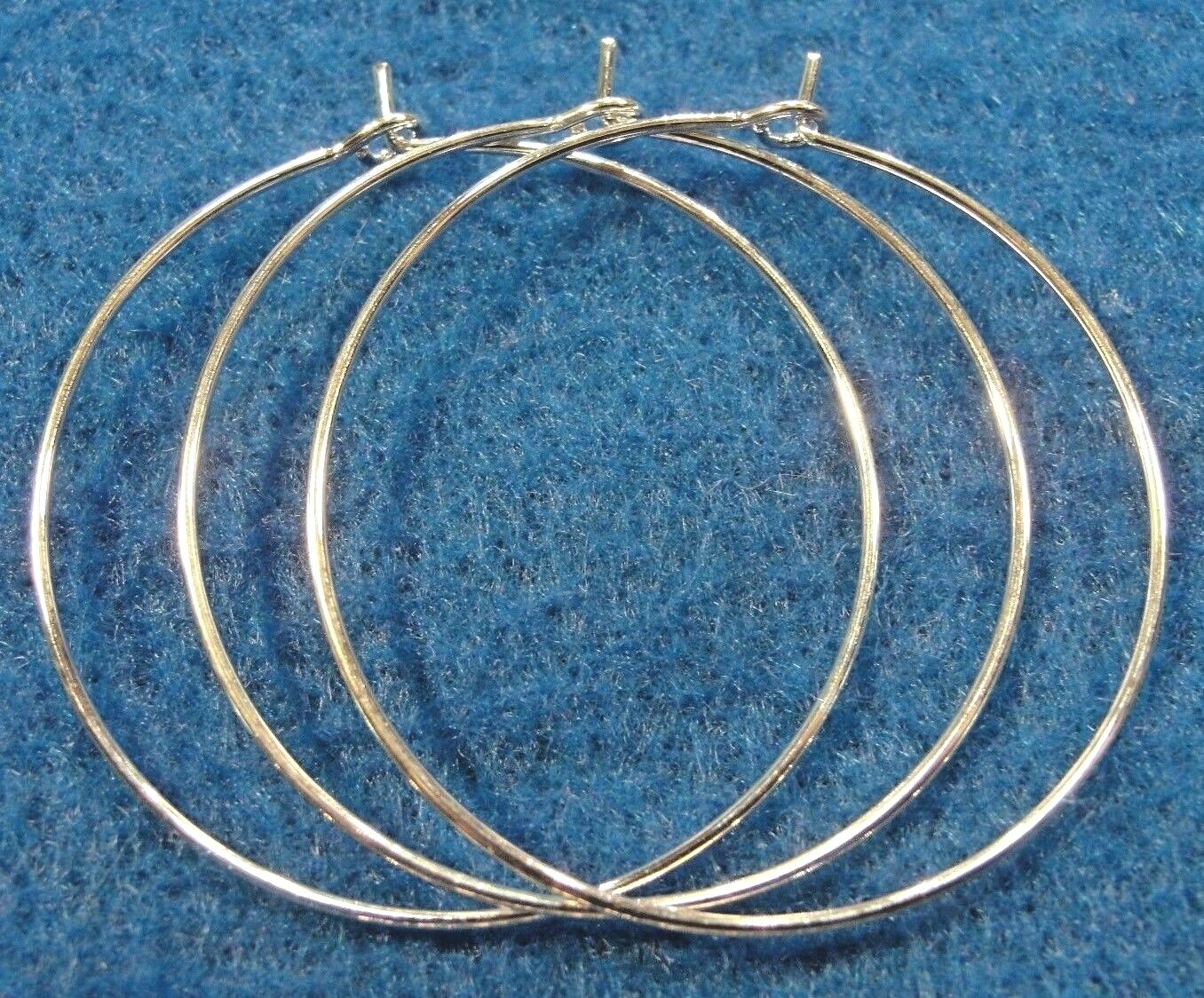 100Pcs. WHOLESALE Silver-Plated 1" /25mm Earring Hoops Wine Glass Tibetan Q0668