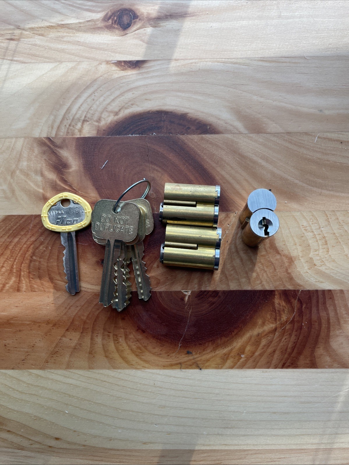 Locksmith Lot Of  3 Best / Falcon 7 Pin I/C Cores SFIC With Keys