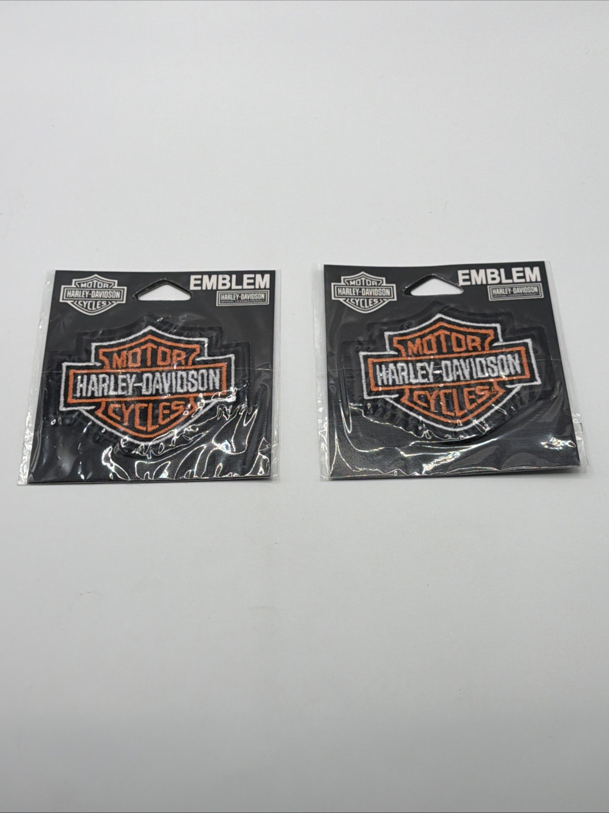 Lot of 2- 2008 Harley-Davidson Bar & Shield Patch - EMB302383-G - Sew On- SEALED