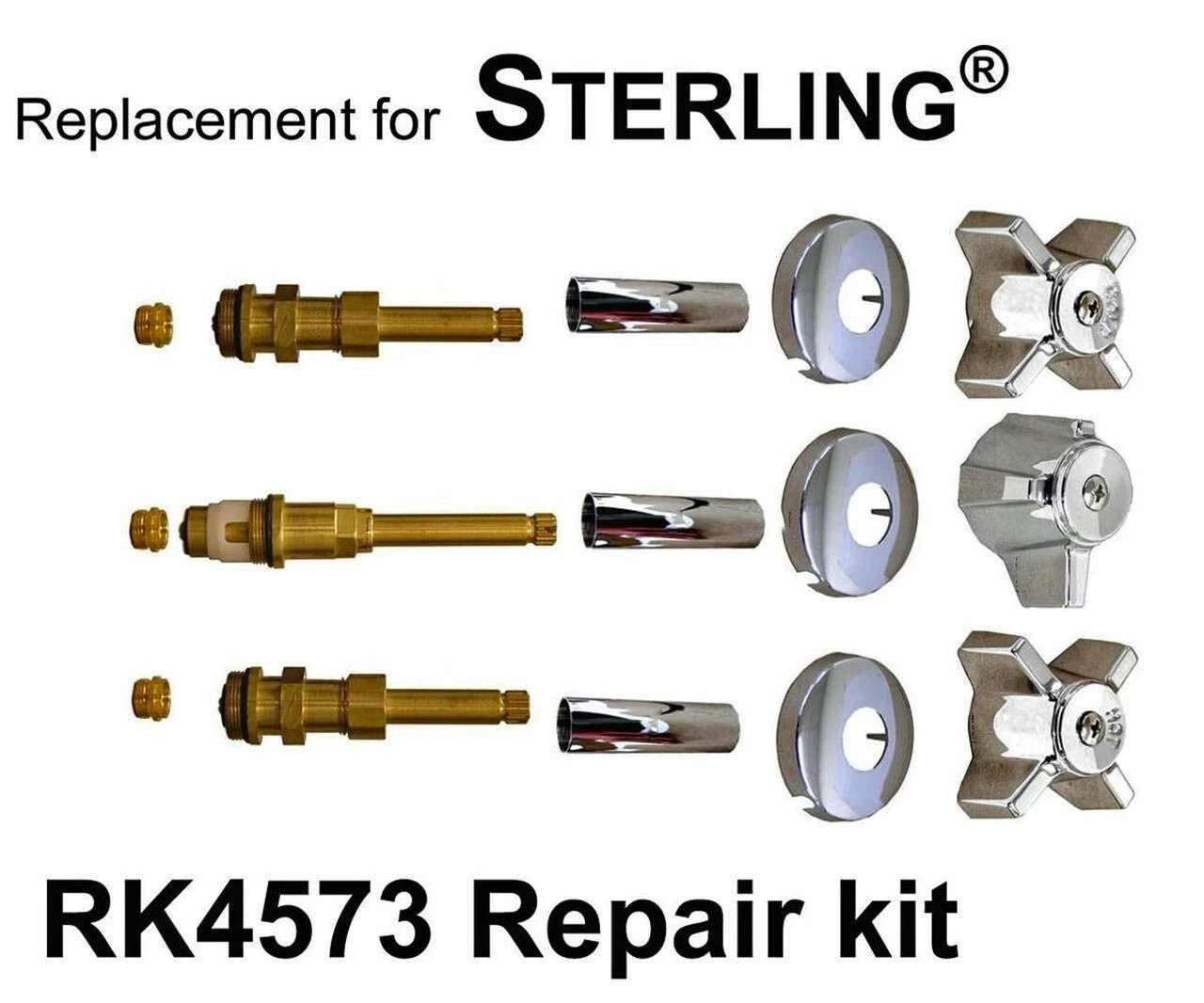 Replacement for Sterling RK4573 3 Valve Shower Rebuild Kit