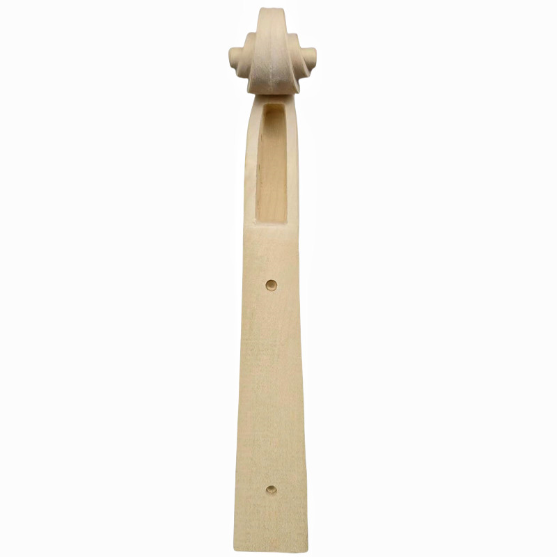 Unvarnished Violin neck Full size 4/4 Maple wood,Unifnished Violin Head Neck