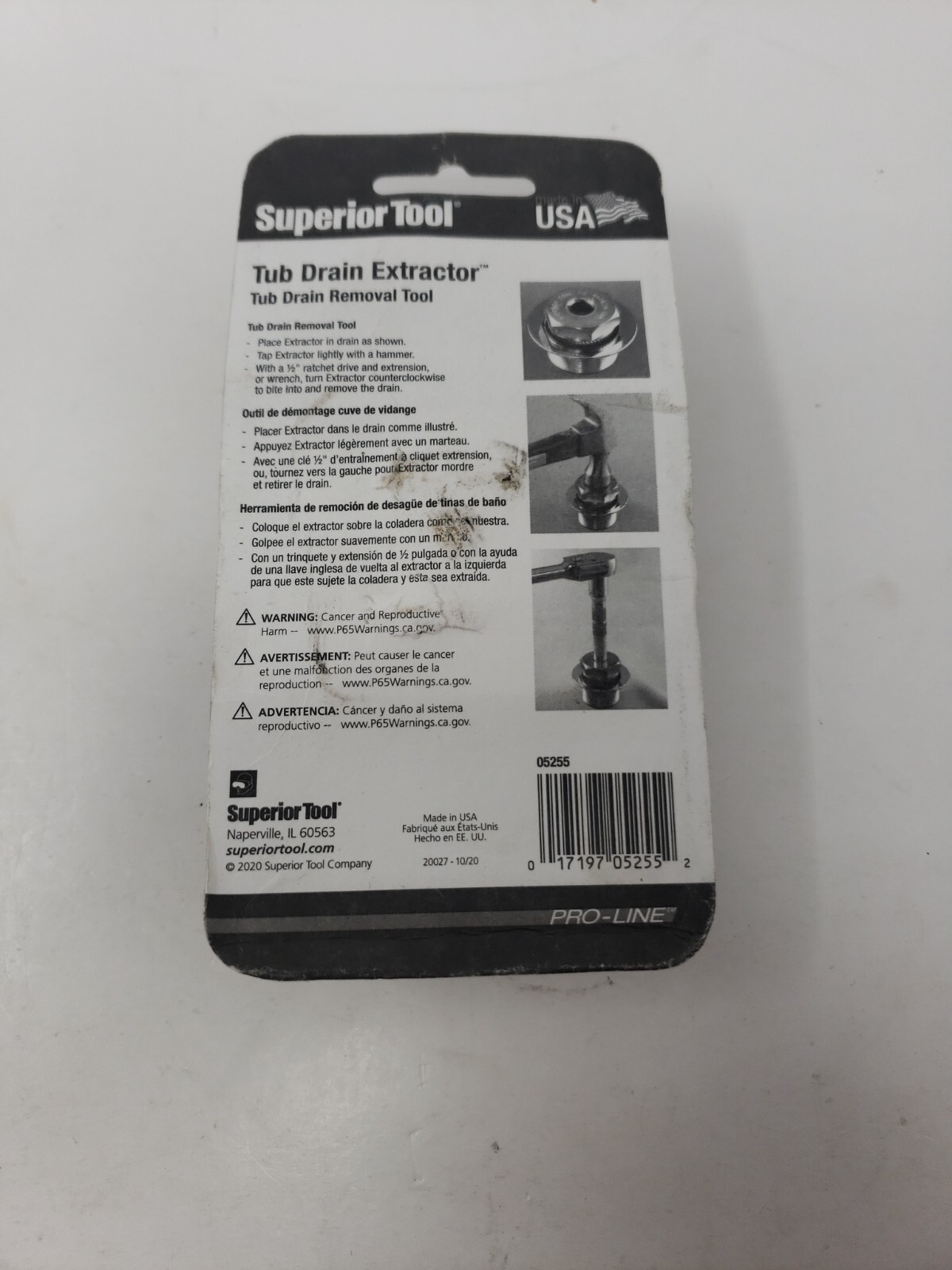 Superior Tool 05255 Tub Drain Extractor