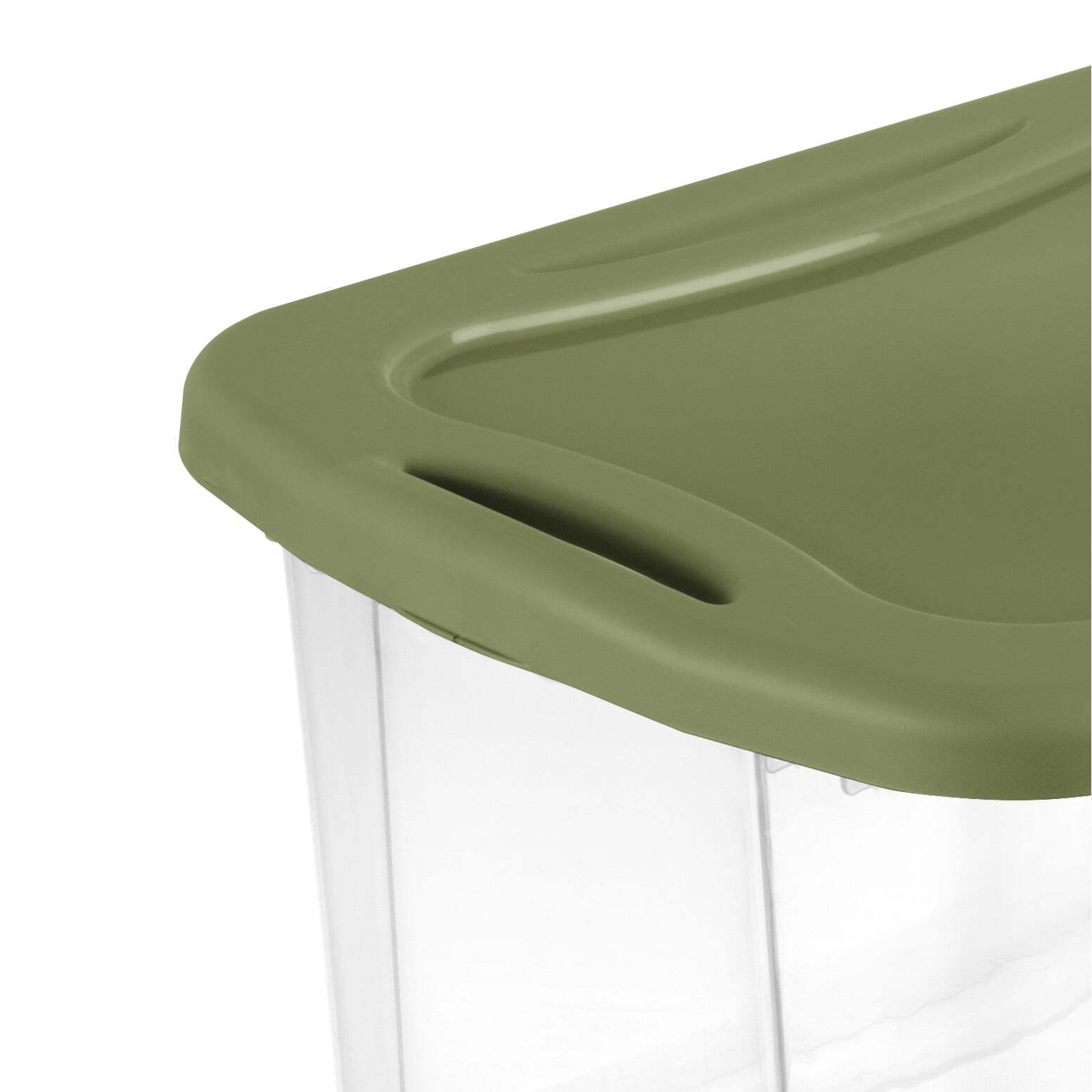 40 Quart EZ Carry, Plastic Storage Bin, Full-Grip Handles, Green