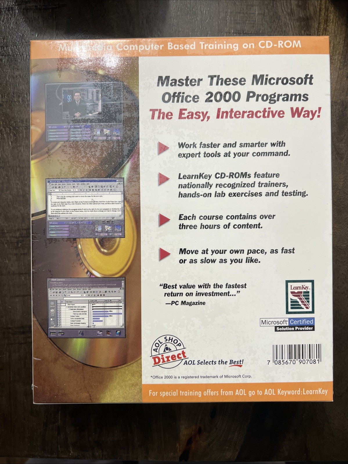 LearnKey Office 2000 Mutimedia Computer Based Traning on CD-Rom, NIB