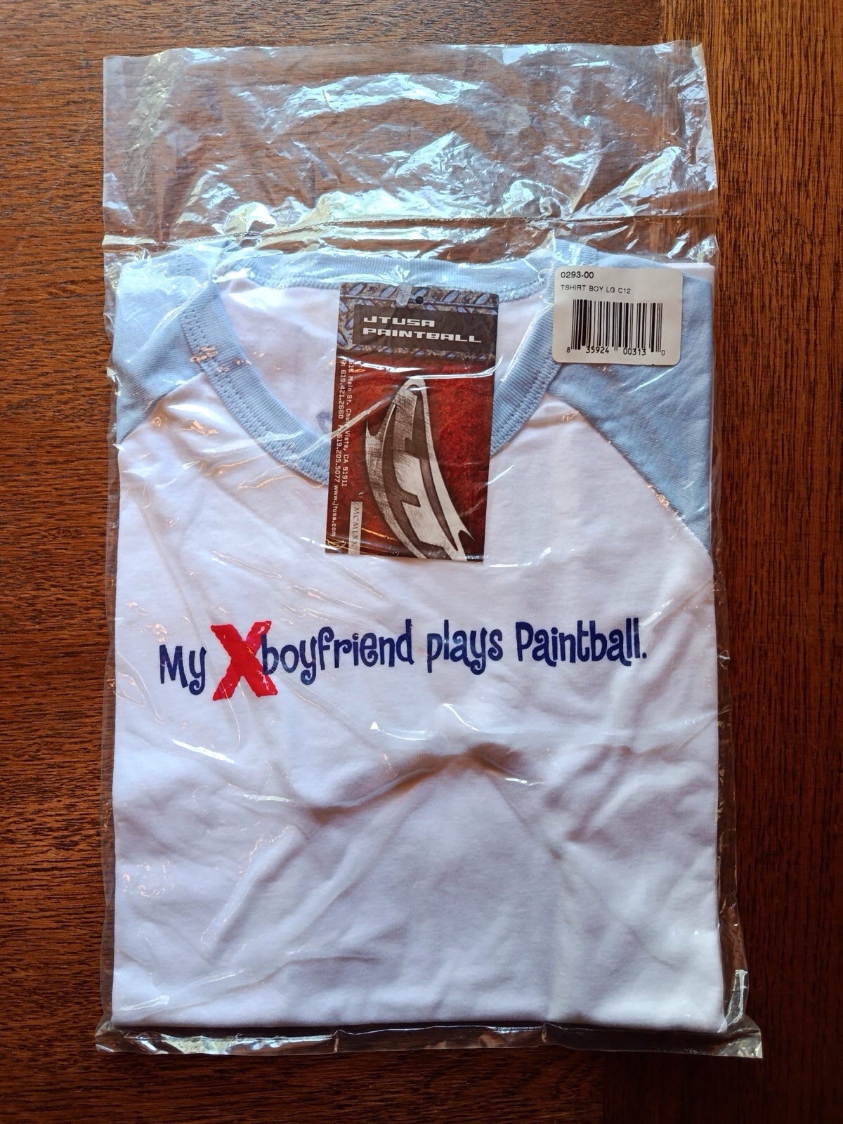 JT Paintball T Shirt White My X Boyfriend Is A Paintballer Size L New