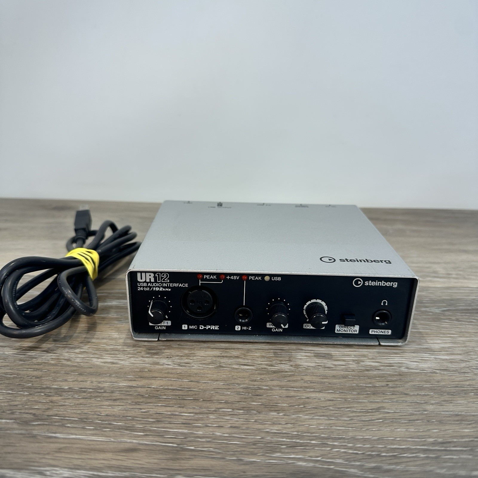 Steinberg UR12 USB Audio Interface 24-bit/192kHz Phantom Power w/ USB Cable