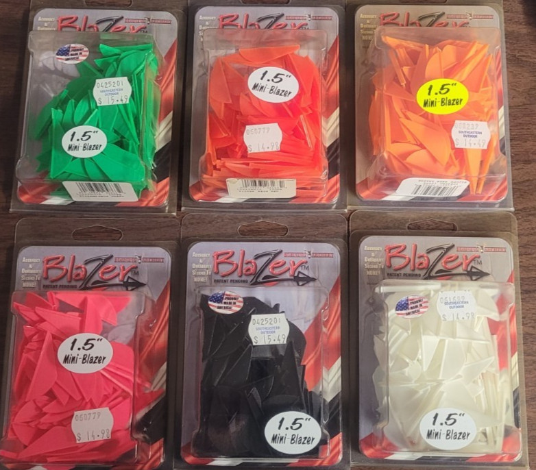 Bohning - 1.5" Mini-Blazer Vanes - 100 PK