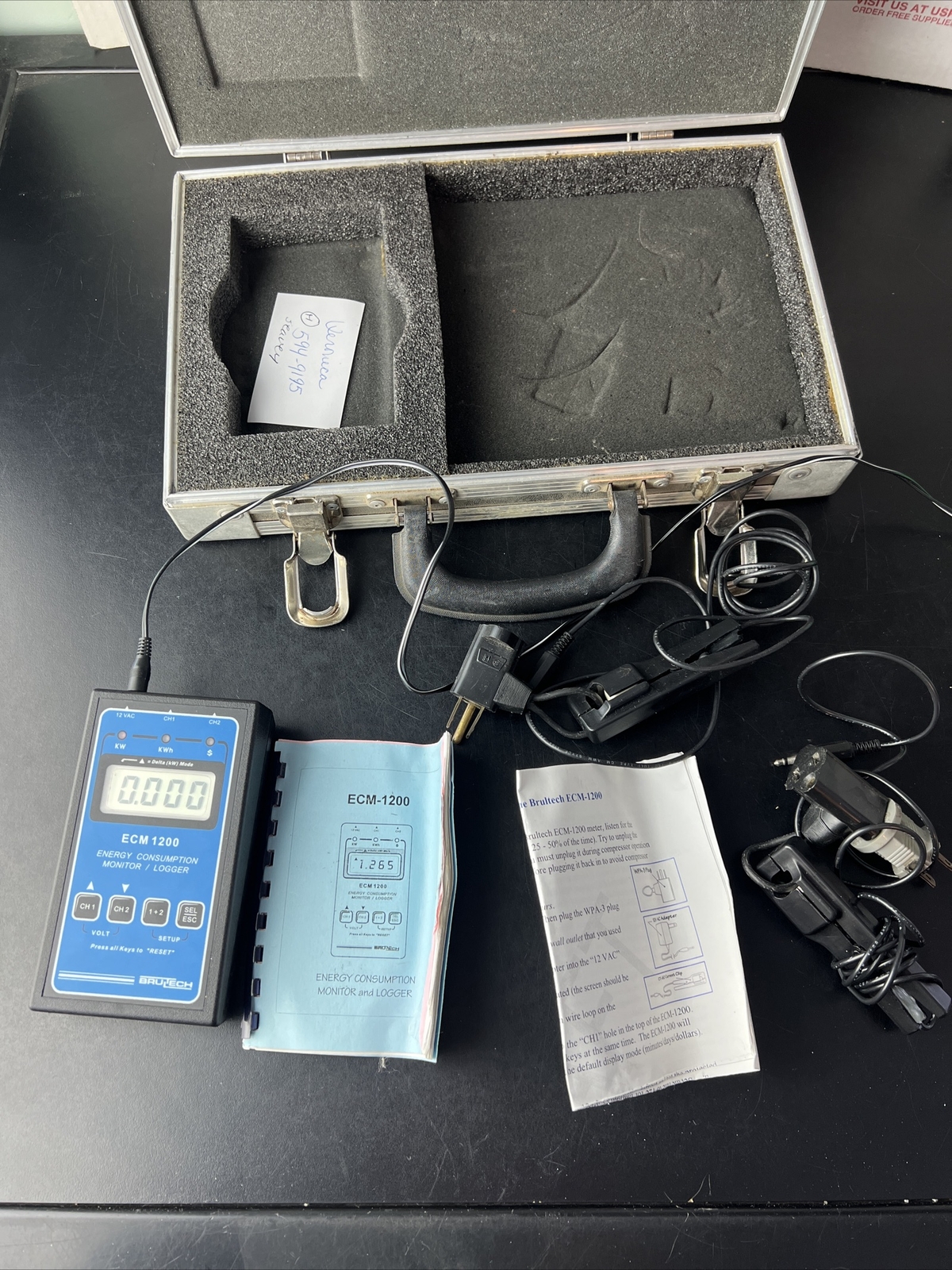 Brultech ECM 1200 Energy Consumption Monitor/Logger Works!