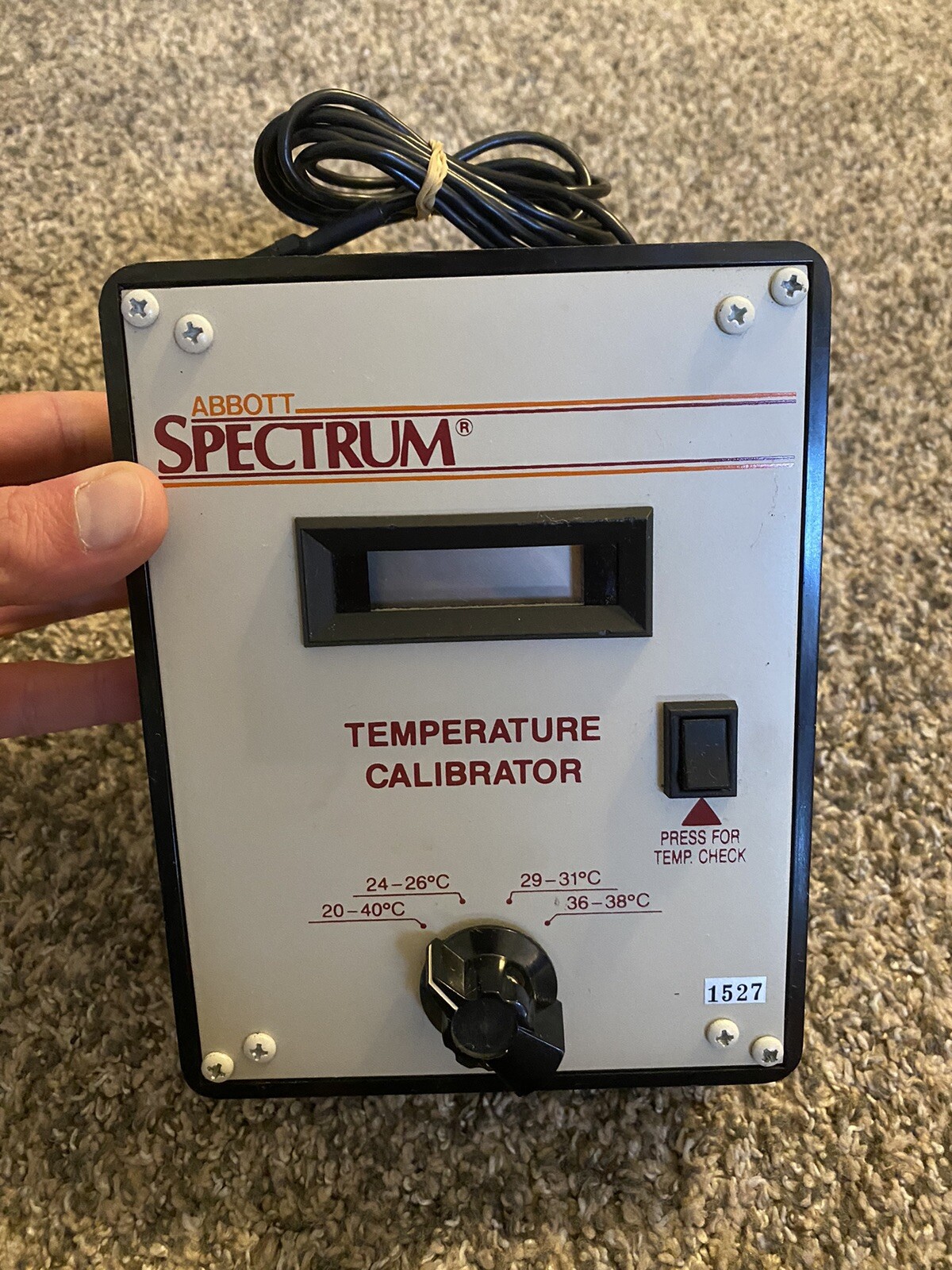 abbott spectrum temperature calibrator - Untested