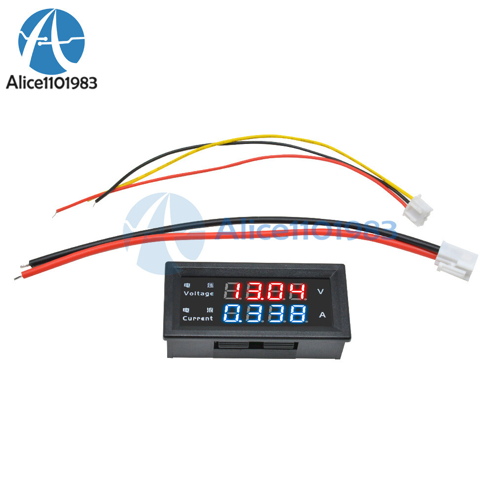 1/2/5/10PCS 4-Digital Dual LED DC0-200V 10A Voltmeter Current Ammeter M4430