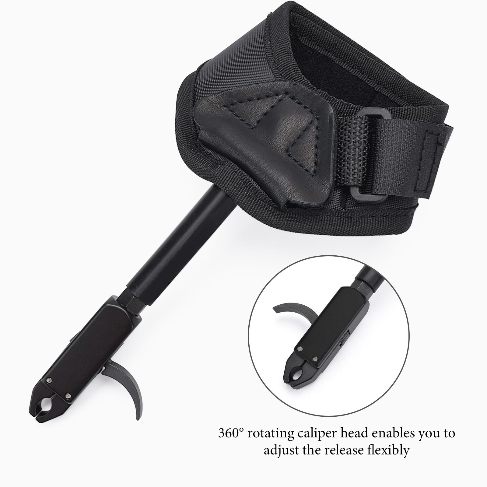 1x Archery Compound Bow Release Aids Adjustable Comfortable Quick Release