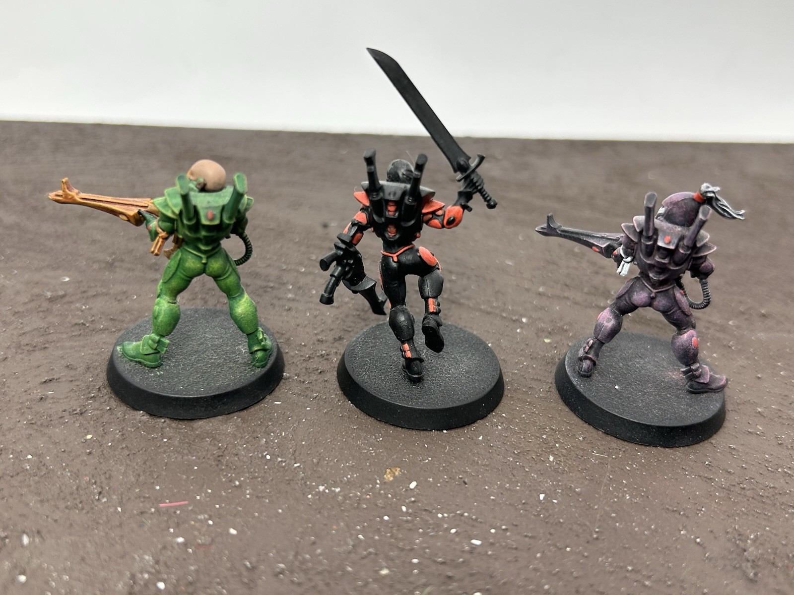 Warhammer 40k Aeldari Guardian Squad & Weapons Platform Assembled Mostly Unpaint