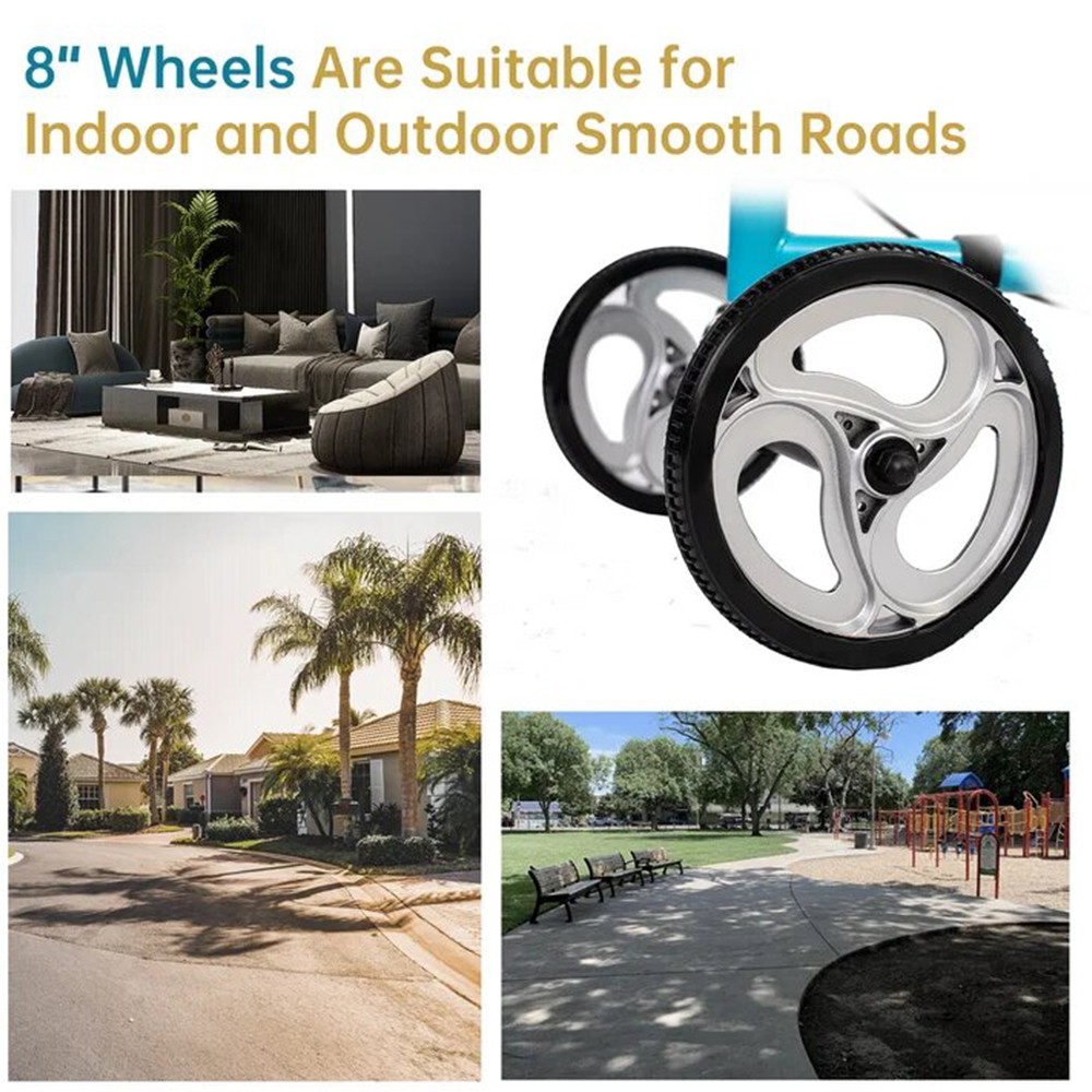 2026 Deluxe Medical Aid Knee Scooter Steerable Knee Walker Wheelchair Stand up