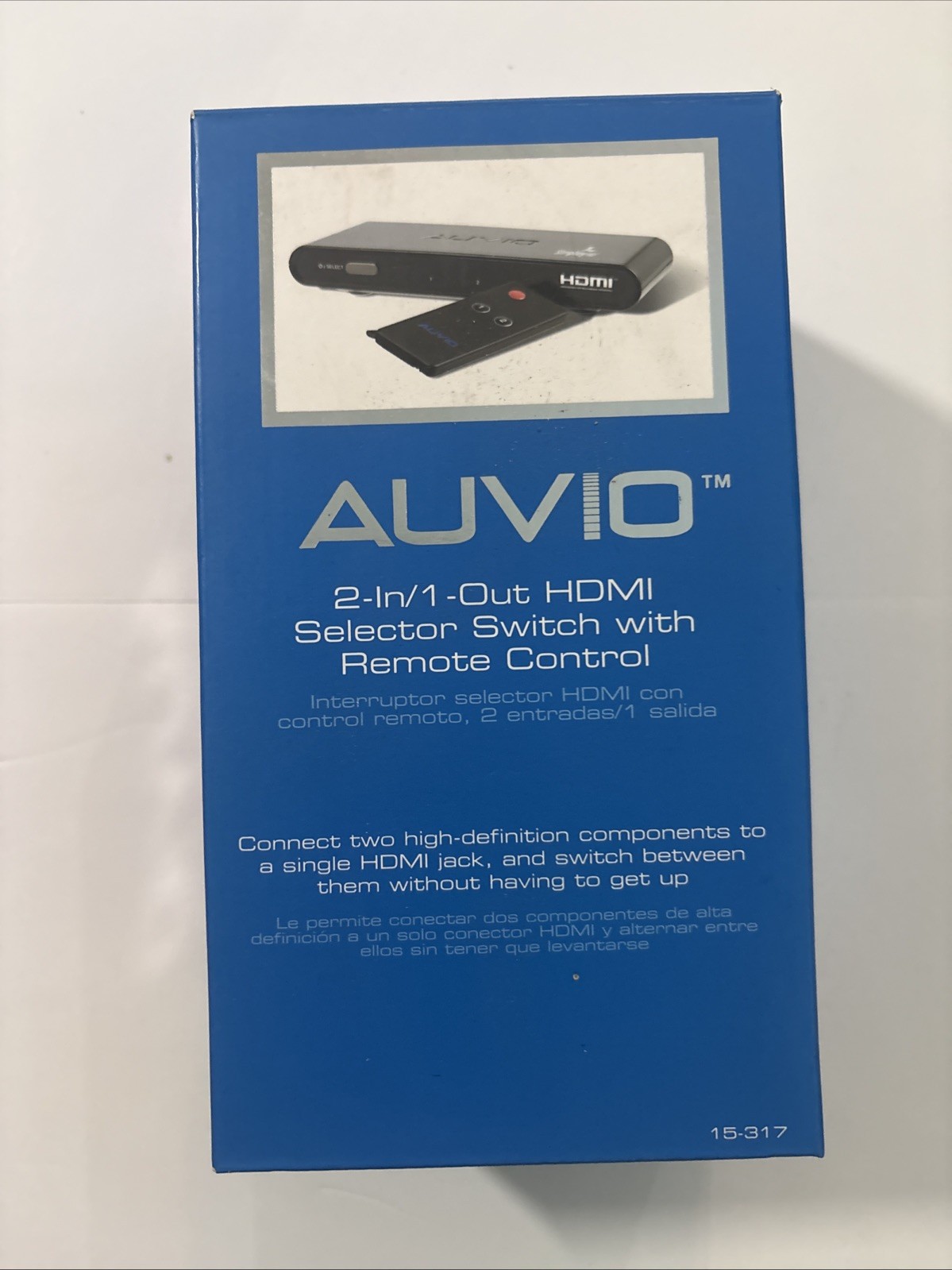 AUVIO 15-317  2-in 1-out HDMI Selector Switch - COMPLETE New