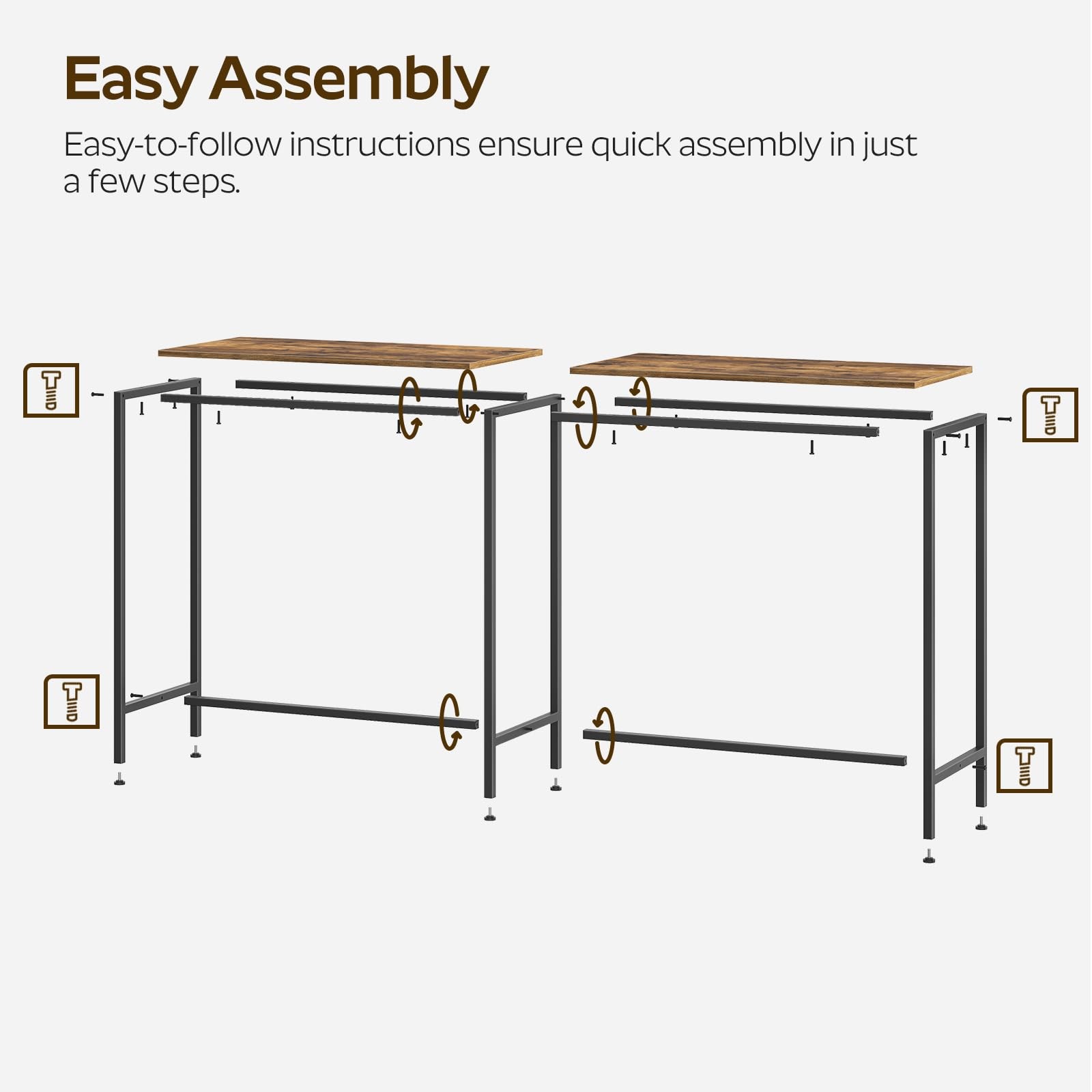 63" Long Bar Table, Counter Bar Height Table, High Top Table, Rectangular Bar...