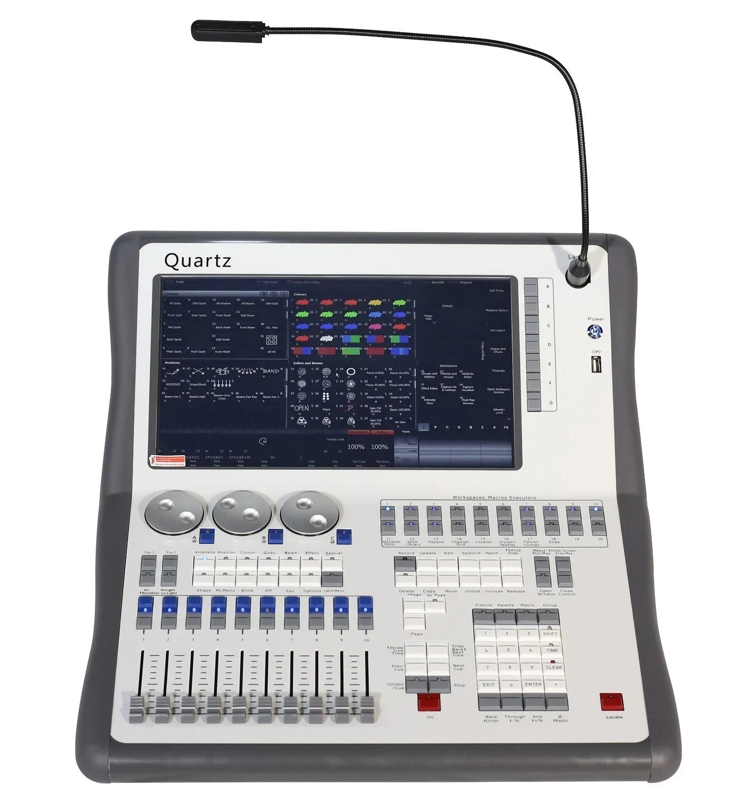 2048 Channel controller DMX 512 Controller for Dj Stage Light Quartz + Roadcase