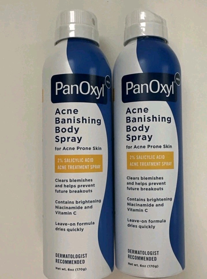 (2) PanOxyl Acne Banishing Body Spray 2% Salicylic Acid 6oz Exp. 10/26