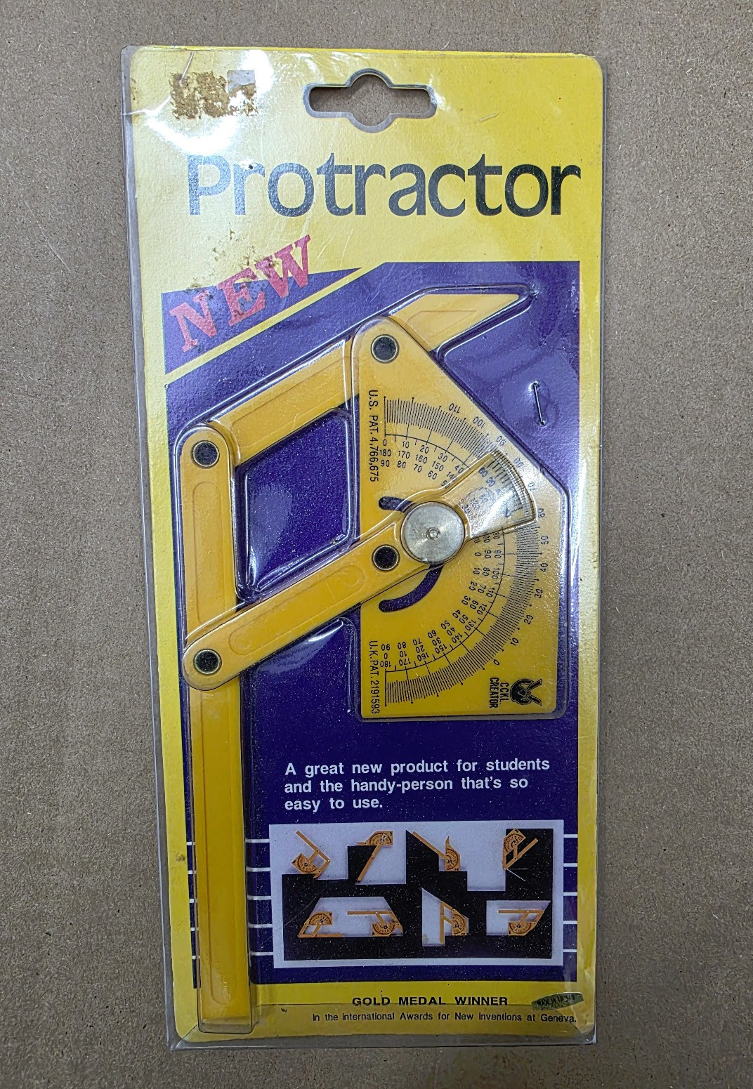 Specialty Inside Angle Protractor for Projects, Woodworking, Pros & students