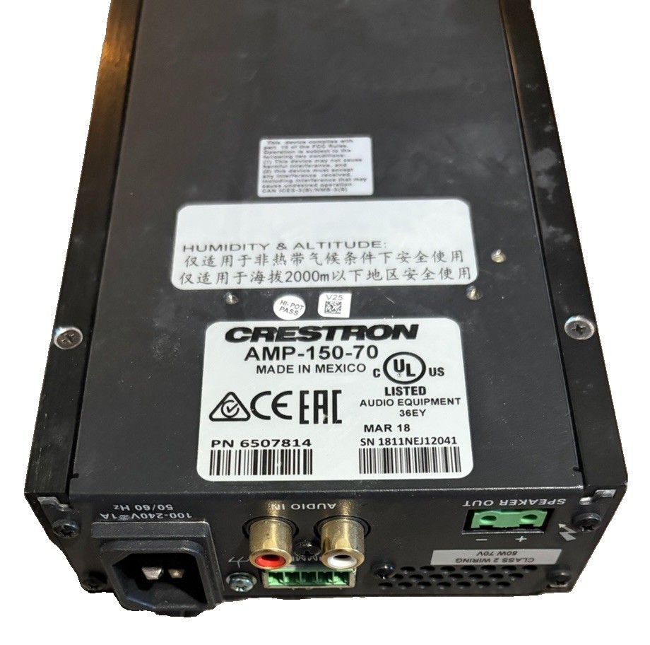 Crestron AMP-150-70 Power Amp Unit Only.