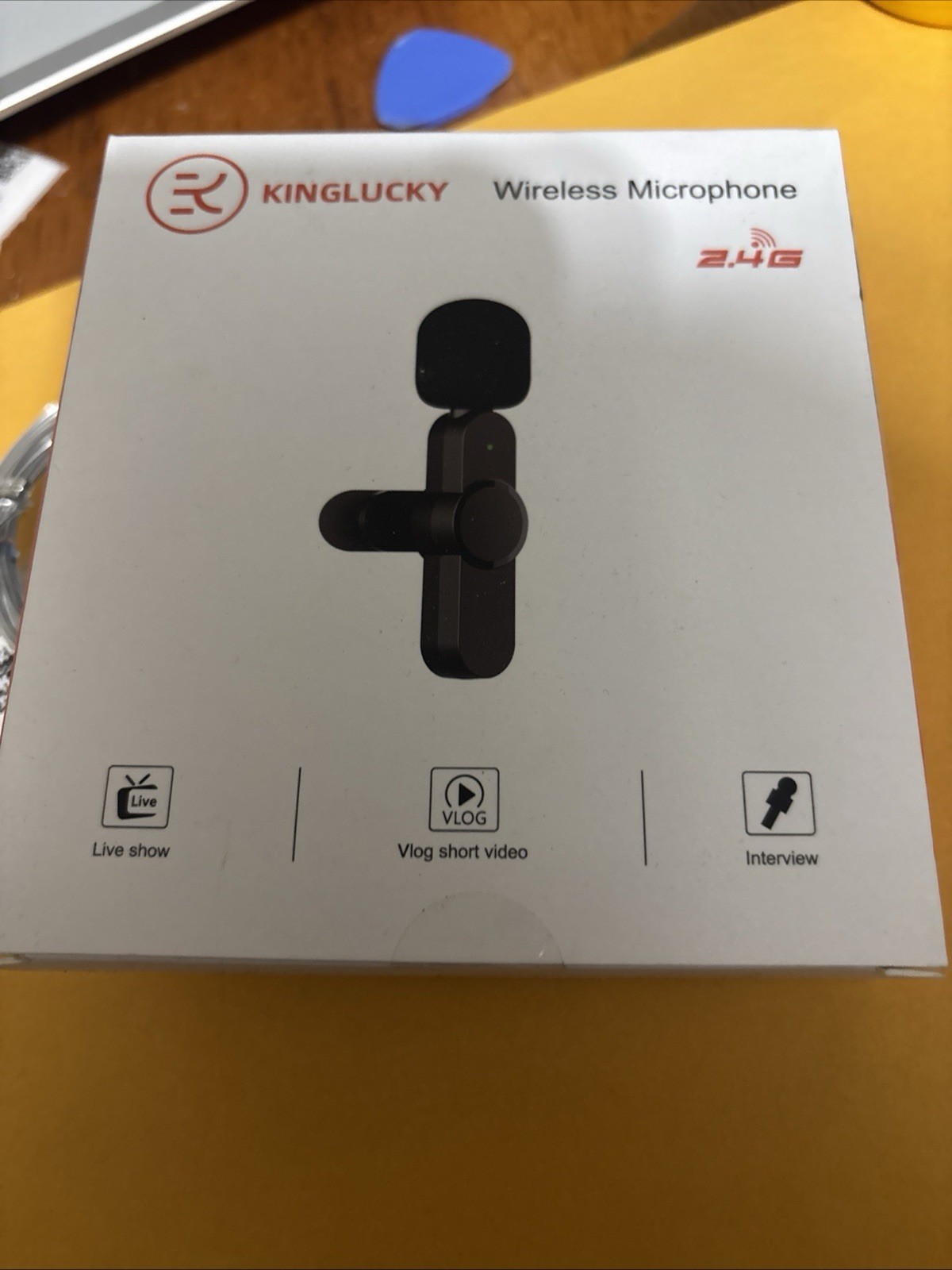 Wireless Microphone 2.4G For Interviews Vlogs & Live Shows Kinglucky