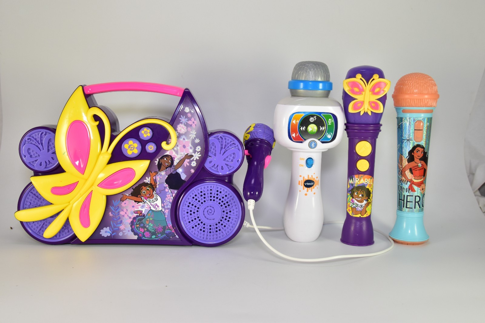 eKids Disney Encanto Bluetooth Karaoke Machine & 2 Microphones - Great Working