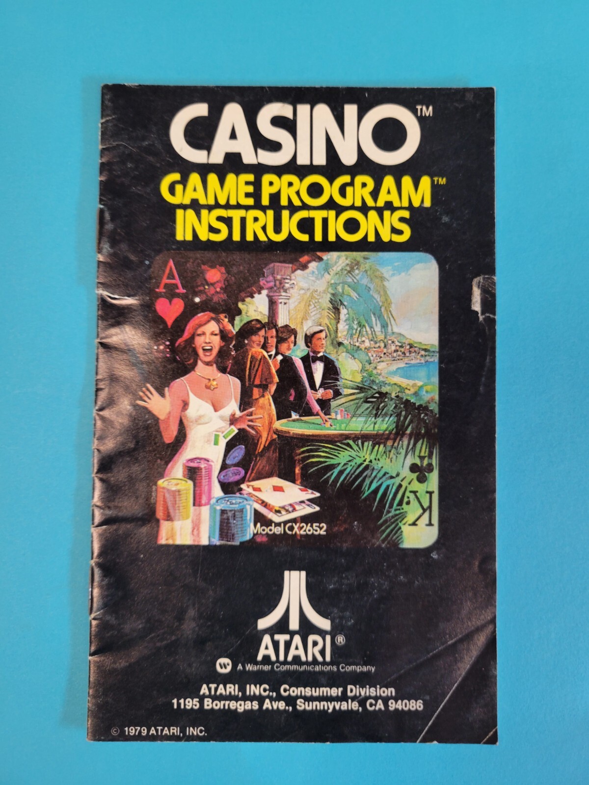 Casino Atari 2600 Manual ONLY