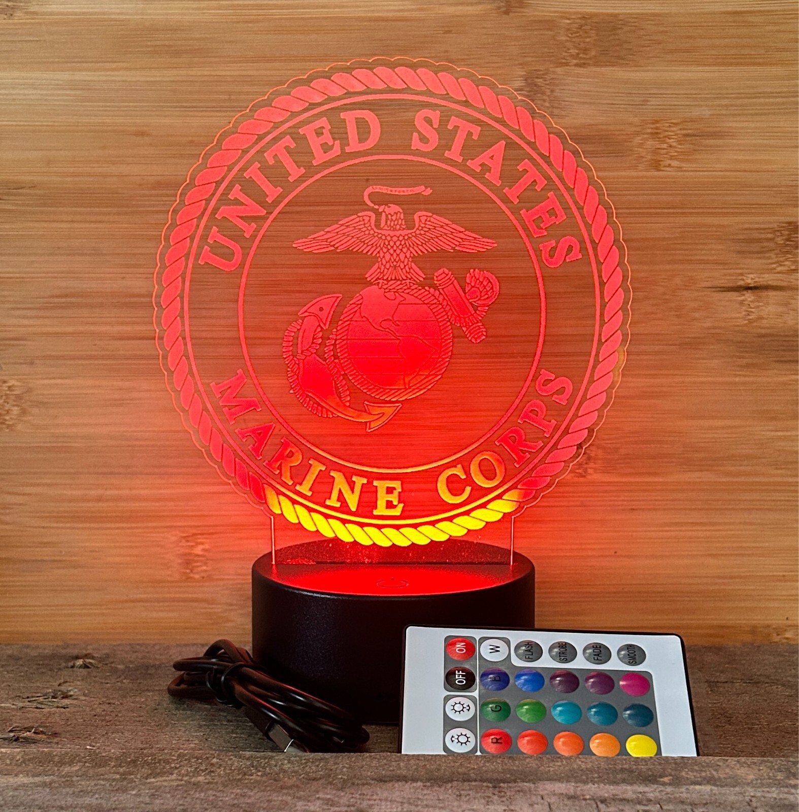 Marine Corps Acrylic Night Light