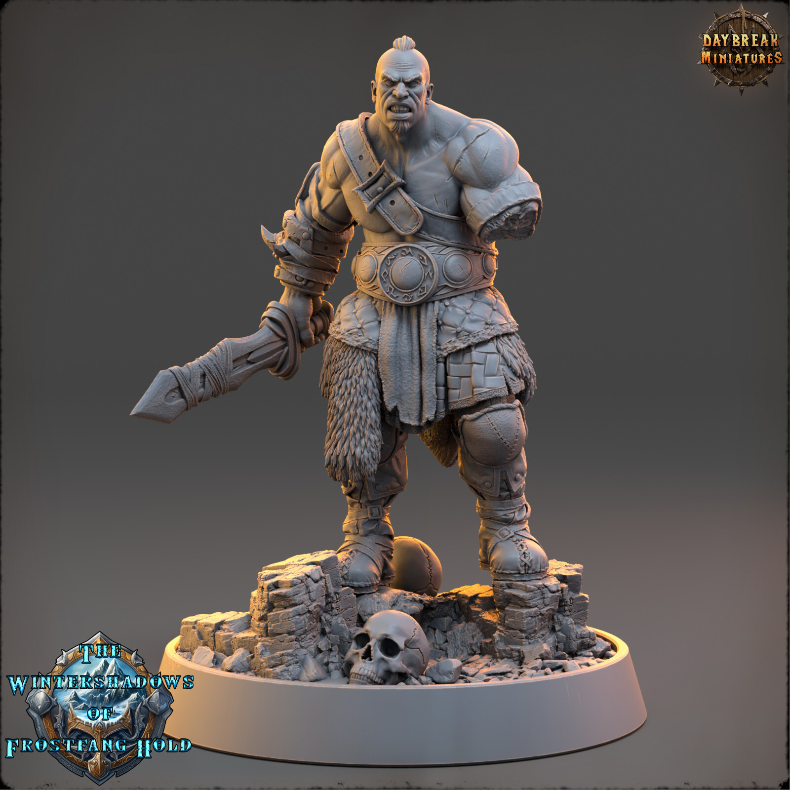 Northmen Fighter Gunnolf | DayBreak Miniatures | Compatible with D&D/AOS