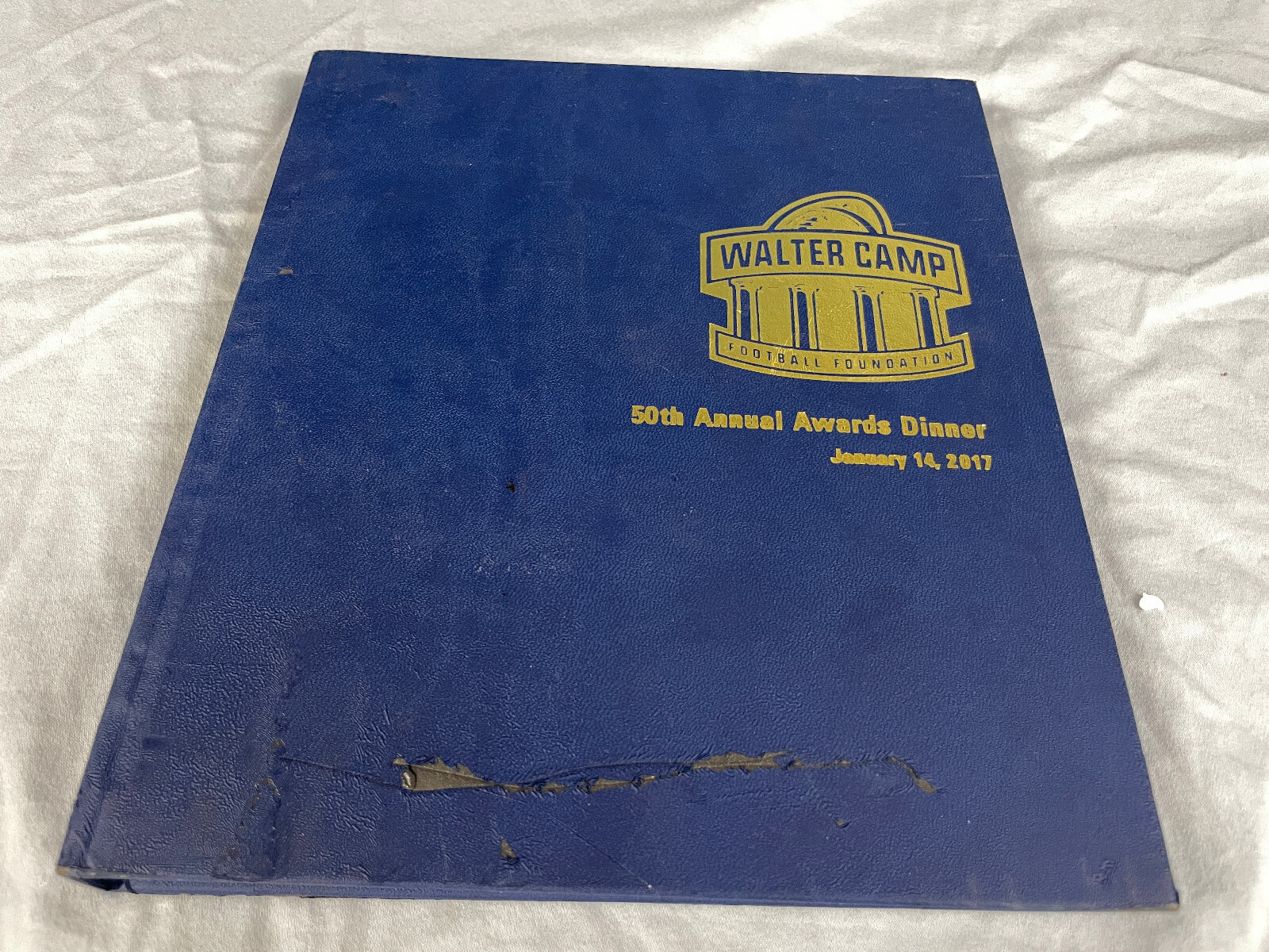 2017 Walter Camp Awards Dinner program book with Jackson Cook Garrett McCaffrey