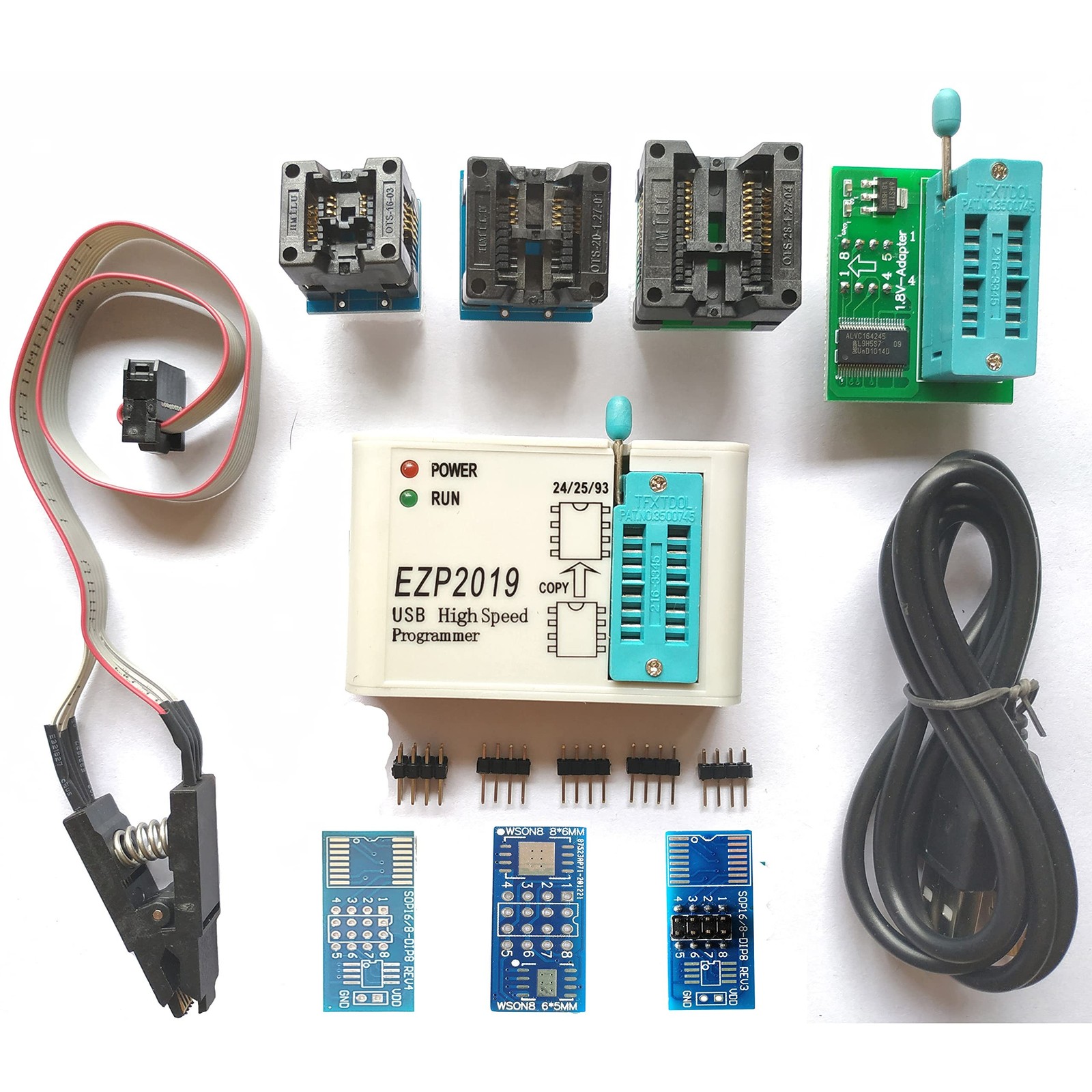 EZP2019 High Speed USB SPI chip Programmer IC eprom Programmer Socket Support...