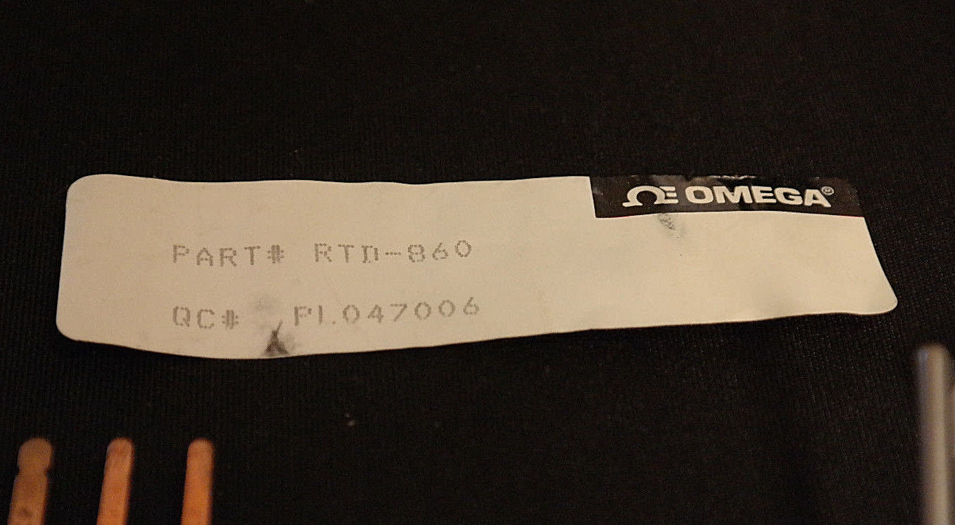 OMEGA ENGINEERING TEMPERATURE KIT RTD-860 SENSOR, ADL-2 NUTS, CONNECTOR, WIRING