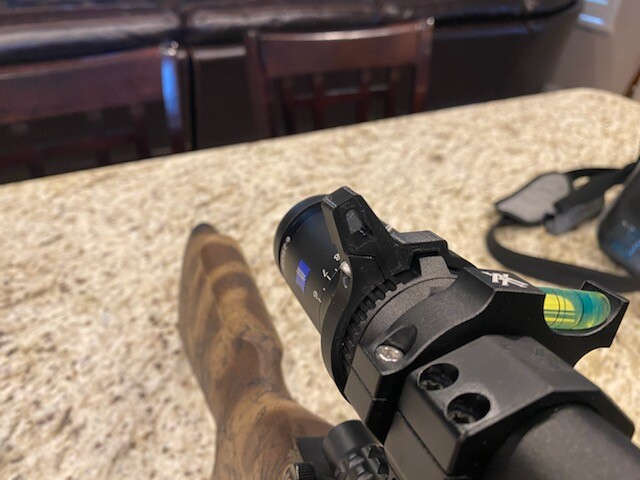 Ziess Conquest V4 6-24x50 Scope Throw Lever