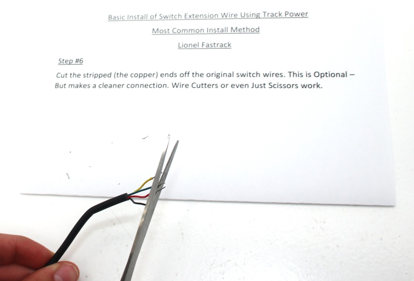 Lionel Fastrack Switch Remote Wire Extender, (40 Feet), Wire + Quick Connectors