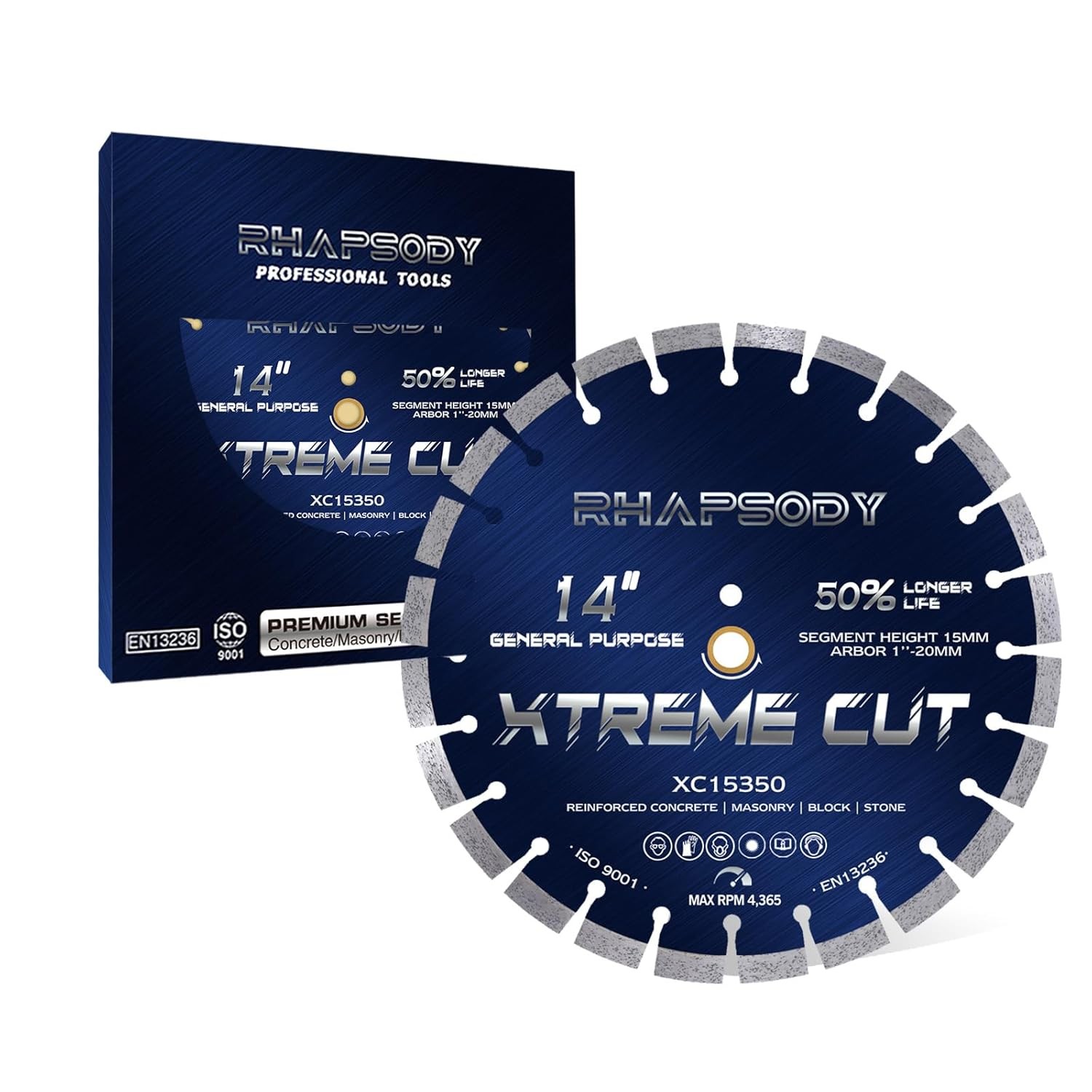 RHAPSODY 14 Inch Diamond Concrete Saw Blade
