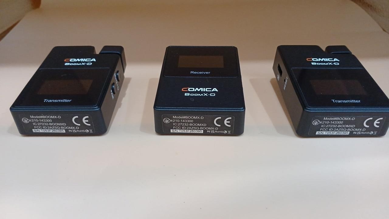 COMICA BoomX-D D2 2.4G Digital Wireless Microphone System 2 Transmitter w/Box