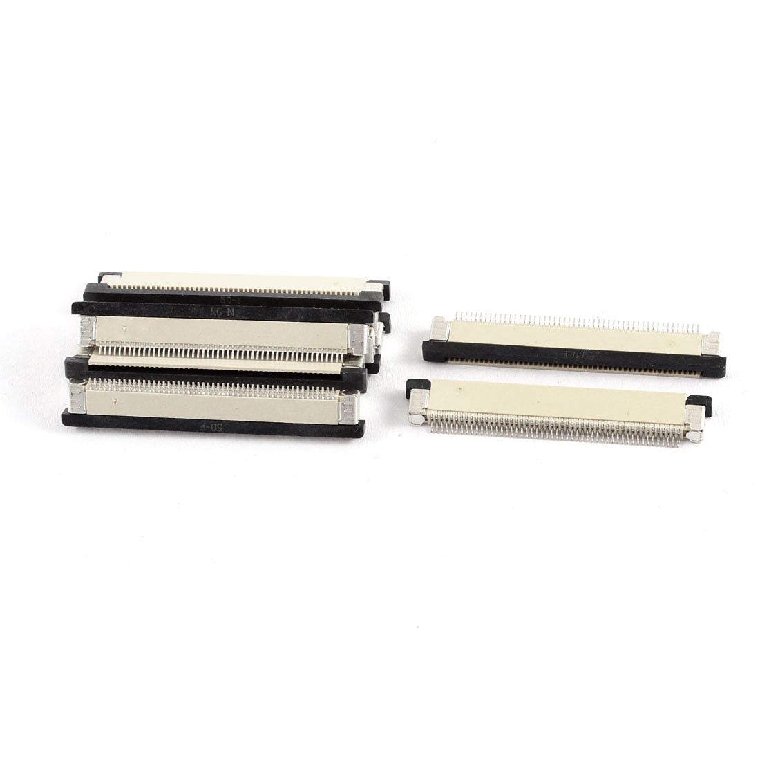 10Pcs Bottom Connect 50Pin 0.5mm Pitch FFC FPC Ribbon Sockets Connector