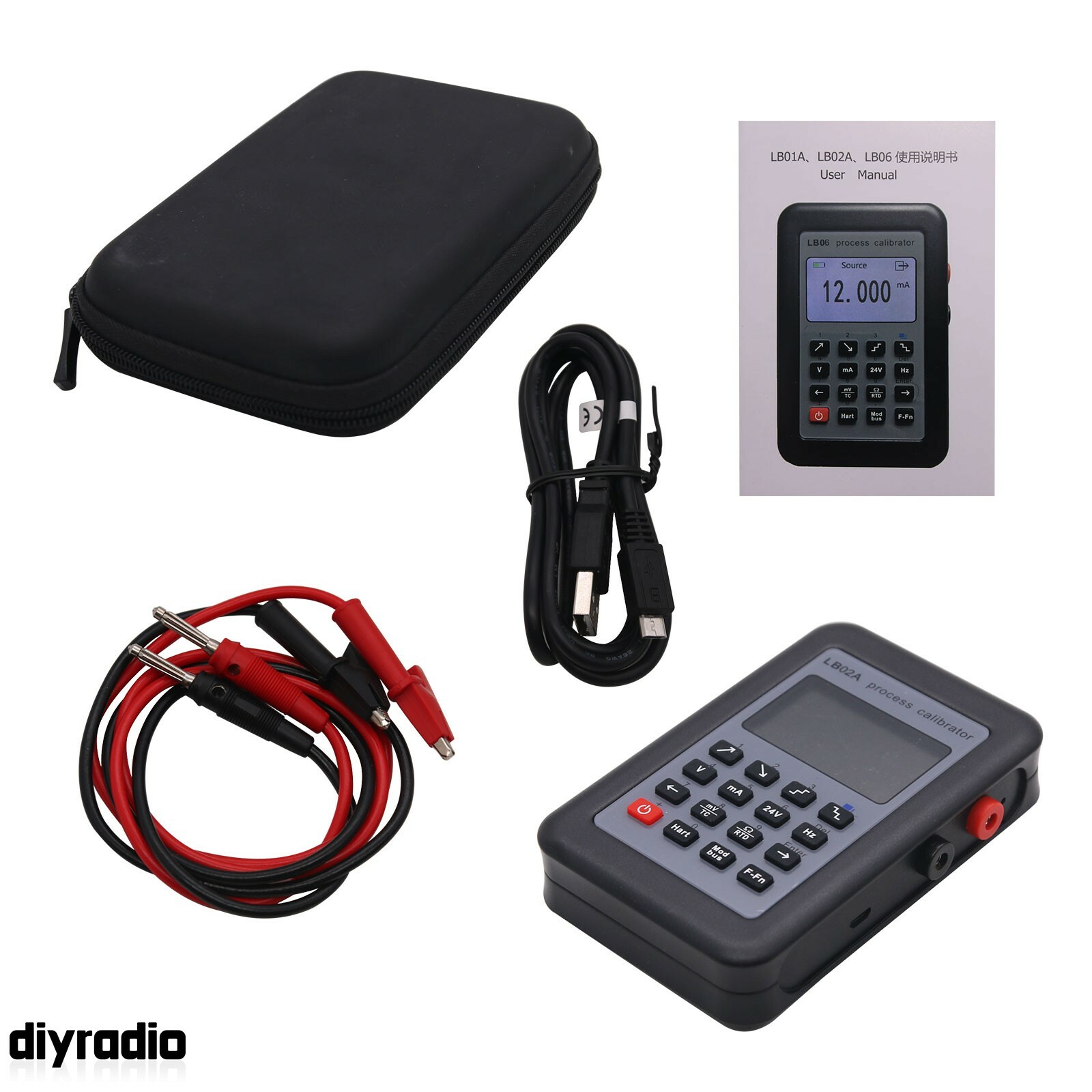 LB02A Multifunction Process Calibrator for Frequency RTD TC mV mA Calibration