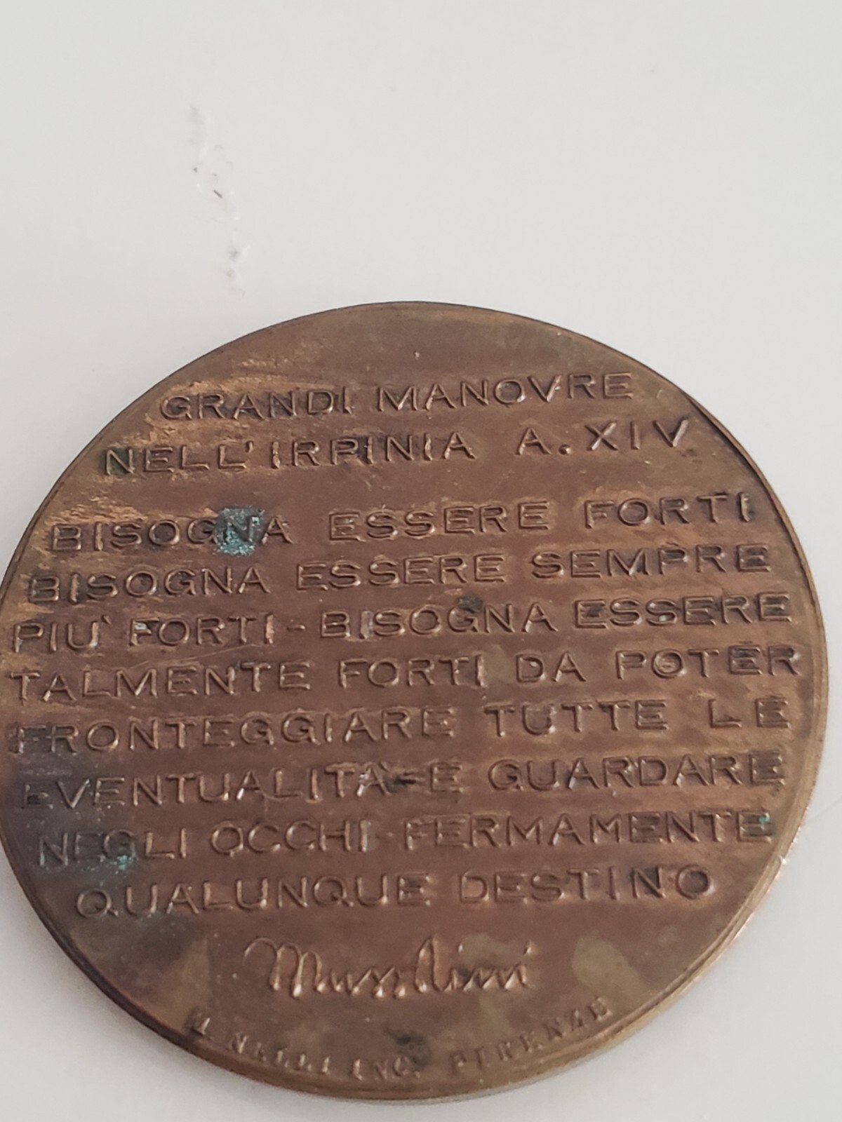 medaglia grandi manovre irpinia 1936 C med 49
