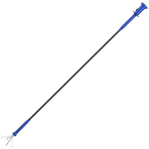 Grabber Tool Magnetic Four-claw Picker, Bendable Hose Reacher Claw Grabber-blue