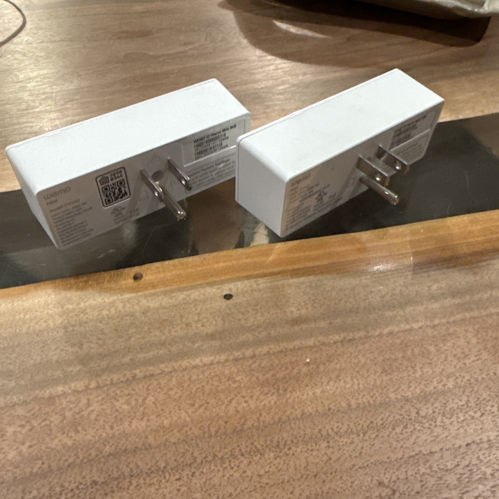 Set of 2 Wemo Mini WiFi Smart Plug Model F7C063, Good Condition, White