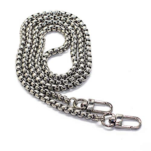 Iron Box Chain Strap Handbag Chains Purse Chain Straps Shoulder 31.5" Silver