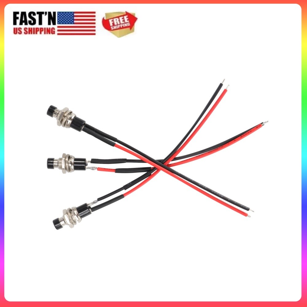 3 Pcs Mini Momentary Switch Small Latching Switch Normally Open Momentary Switch