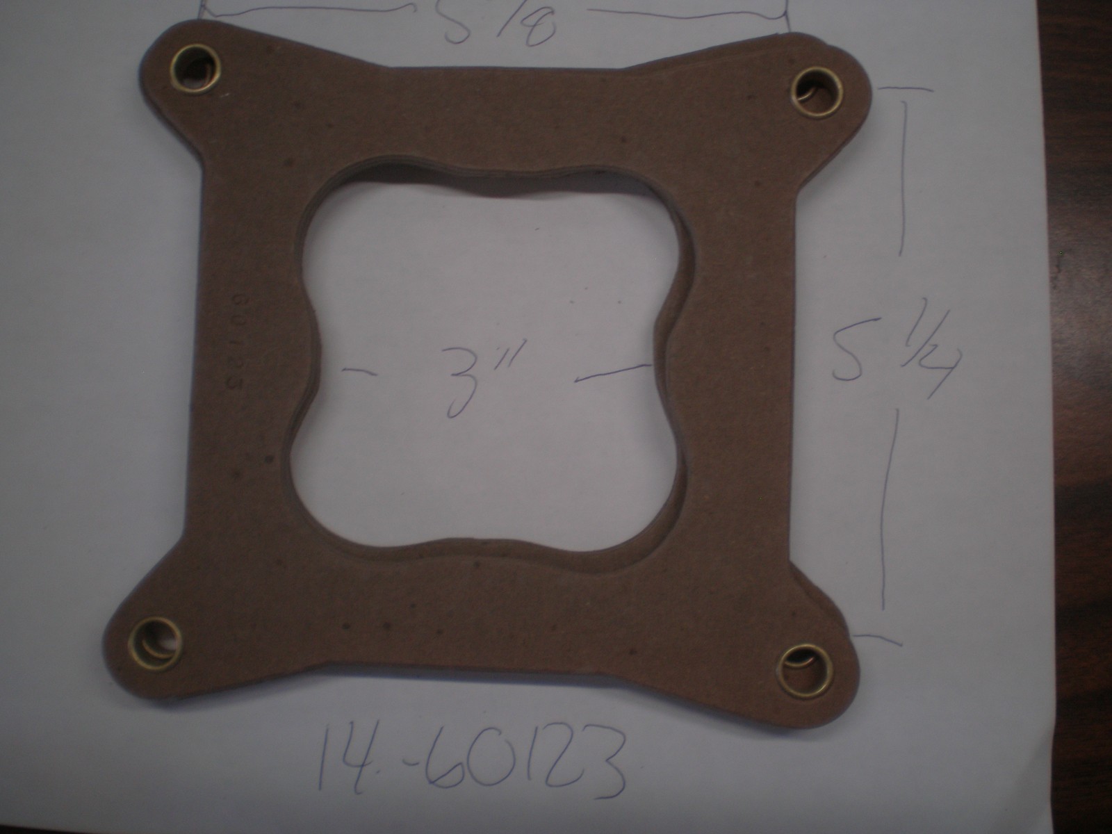 Carb base gasket 1/4 thick # 14-60123