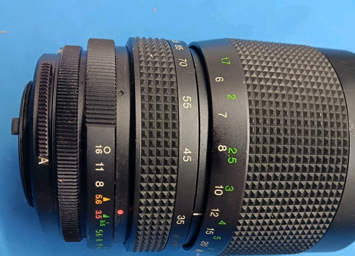 Quantaray Computerized Camera Body, Case, 3 Lenses, Flash Unit, Tint Lenses
