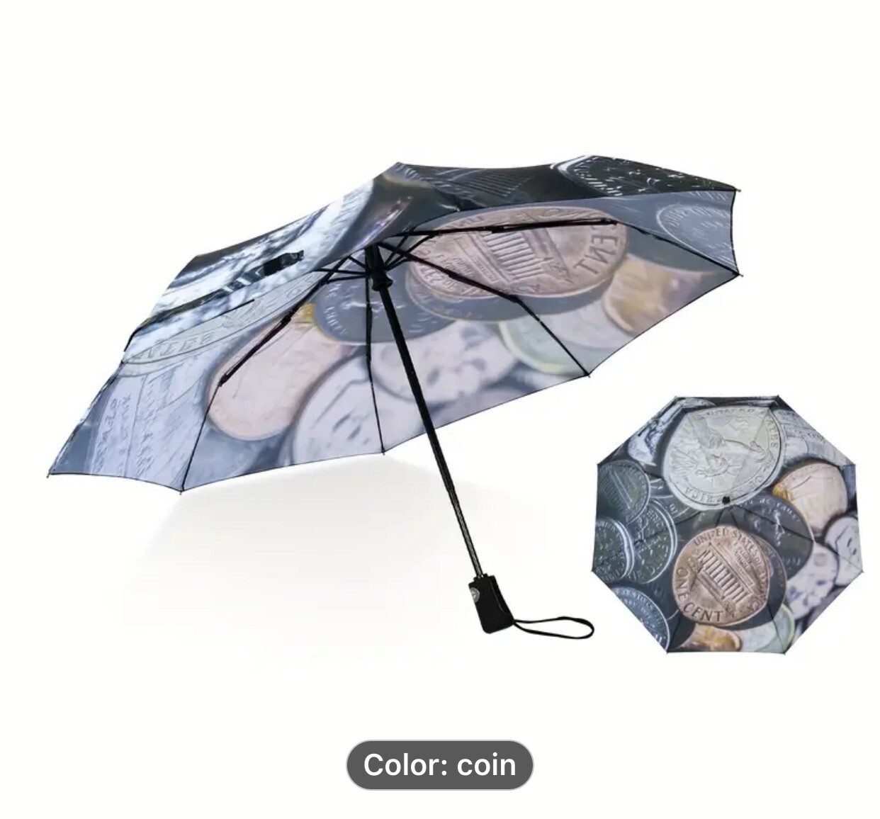 Windproof Travel Umbrella Compact Light Automatic Strong and Portable 3 Styles